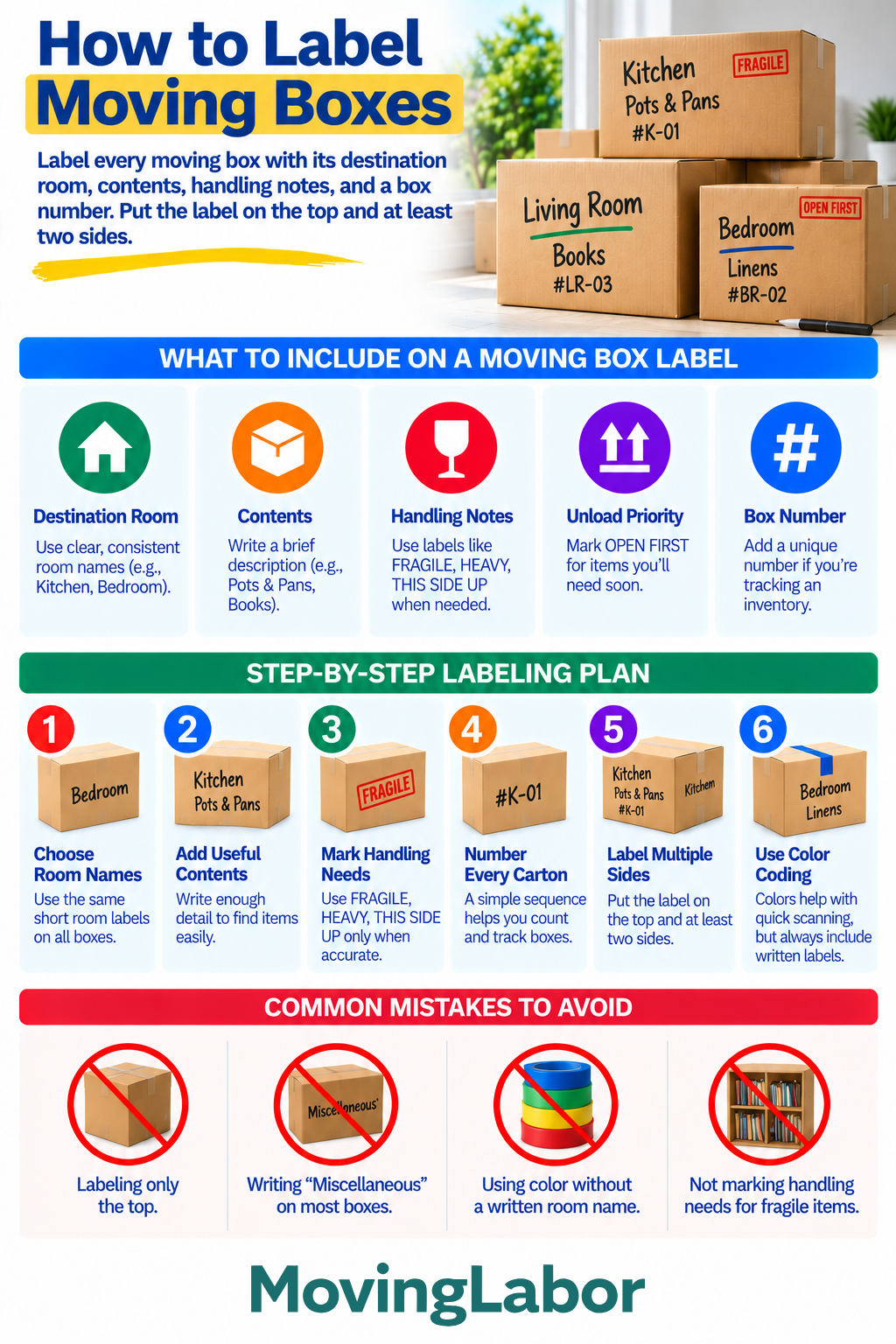 Label moving  Boxes