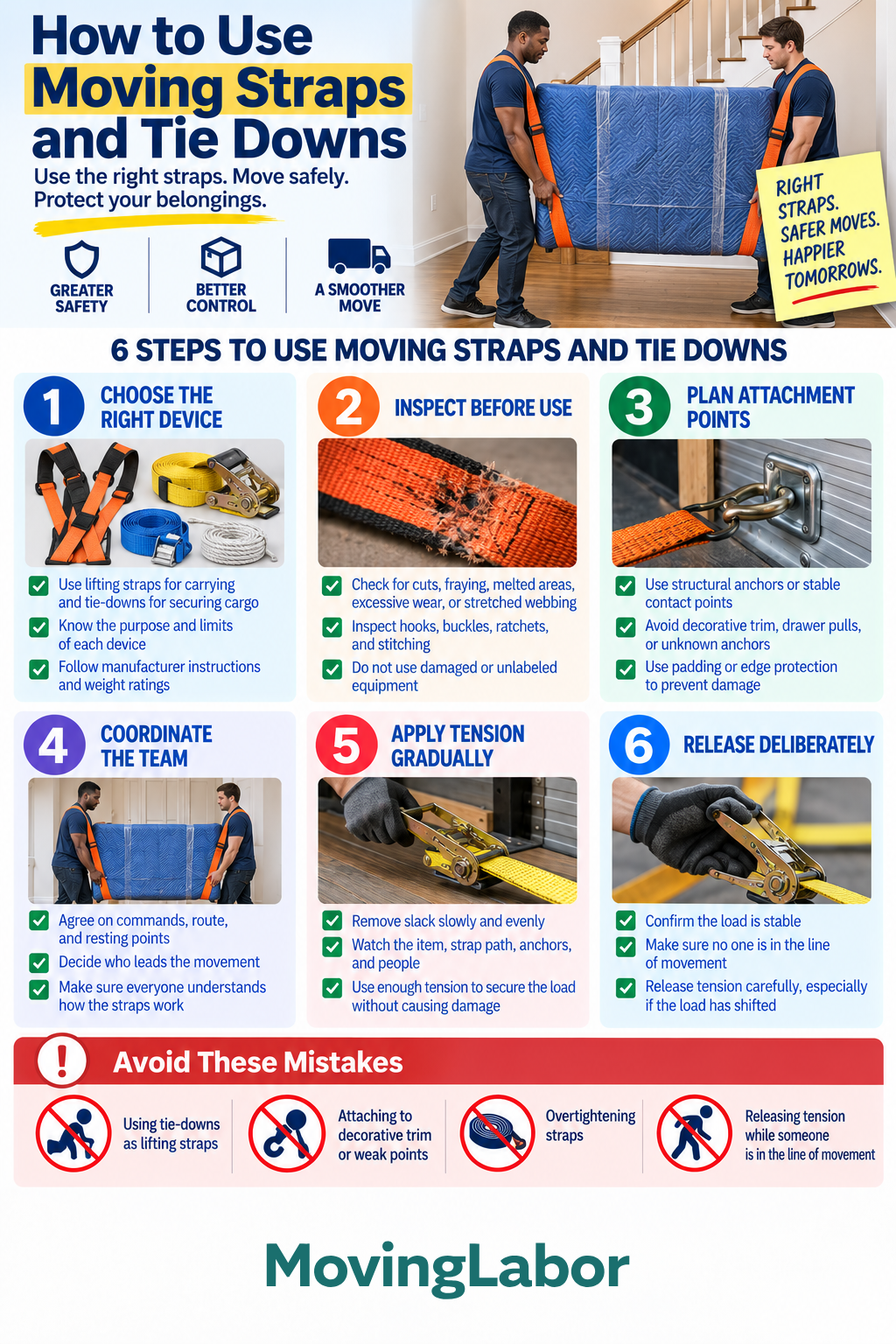 Moving Straps and Tie Downs