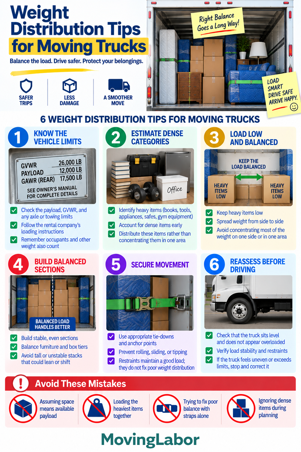 Weight Distribution Tips for Moving Trucks