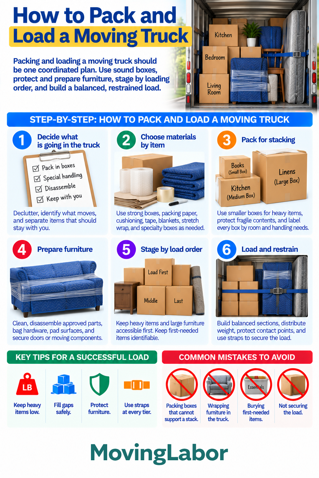 Pack and Load Moving Truck
