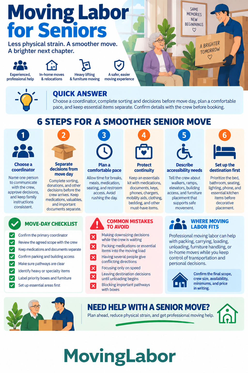 Moving labor for seniors