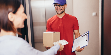 Customer tipping mover for moving service